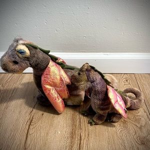 Ty Retired Beanie Baby “Scorch” mom and baby